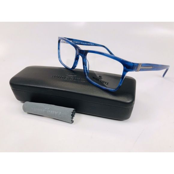 New Wide Guyz Blue Marble BIG AL Eyeglasses 58mm for The Stylish Large Man - Picture 1 of 11